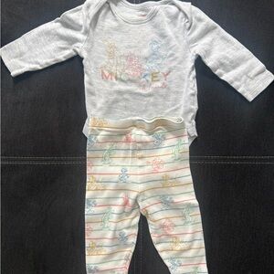 Disney Pastel Mickey Mouse Baby Set